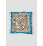Echarpe Folk Tissée Femme - Naturel Imprime