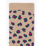 Chaussettes Léopard Femme - Rose Imprime