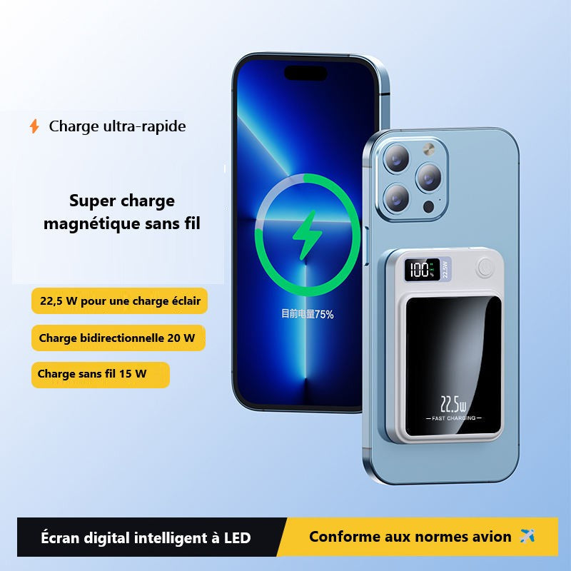 Power Bank 10000 Mah Avec Ecran Led Magsafe