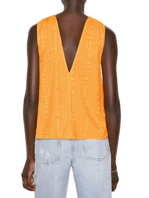 Top Draped Halter - Kumquat