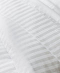 Satin Uni Jacquard - Drap Plat - Blanc