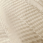 Satin Uni Jacquard - Drap Plat - Grège