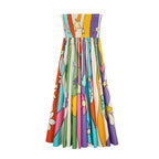 Robe Flower Print Strapless