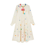 Robe Mushroom & Flower Embroidered Midi