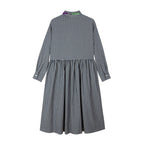 Robe Gingham Embroidered