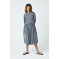 Robe Gingham Embroidered