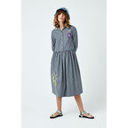 Robe Gingham Embroidered