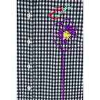 Robe Gingham Embroidered