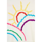 Robe Embroidered Short Sleeve