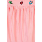 Robe Charm-Embroidered Tiered Cotton