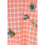 Robe Charm-Embroidered Cotton-Blend Belted