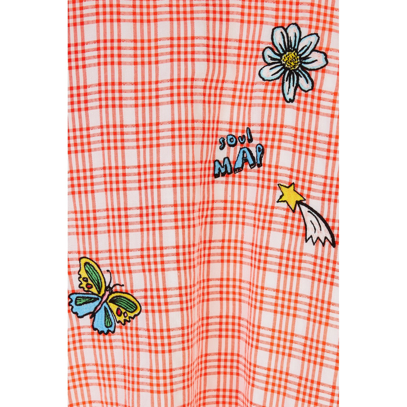 Robe Charm-Embroidered Cotton-Blend Belted