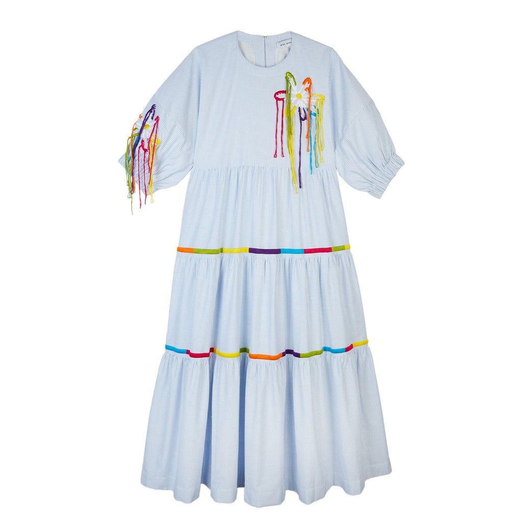 Robe Crafty Embroidered Sleeve