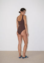 Maillot Une Pièce Greta - Marron