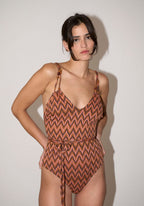 Maillot Une Pièce Brigitte - Chevron