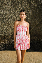 Robe Ines - Broderies Rose