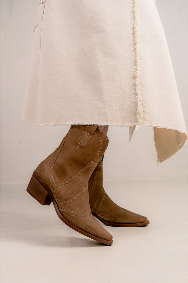 Bottines Victoria - Dark Camel