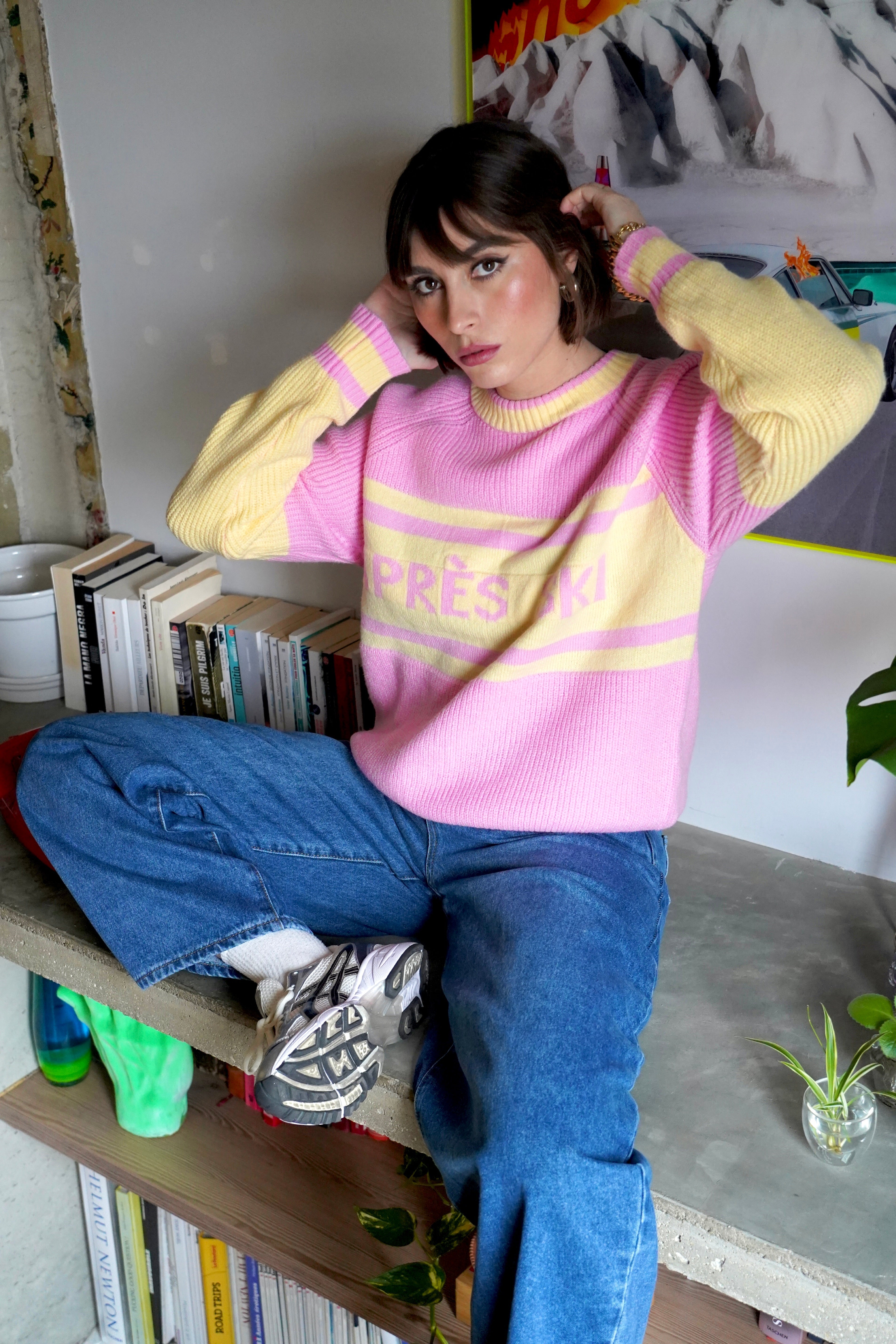 Pull Après Ski Jaune