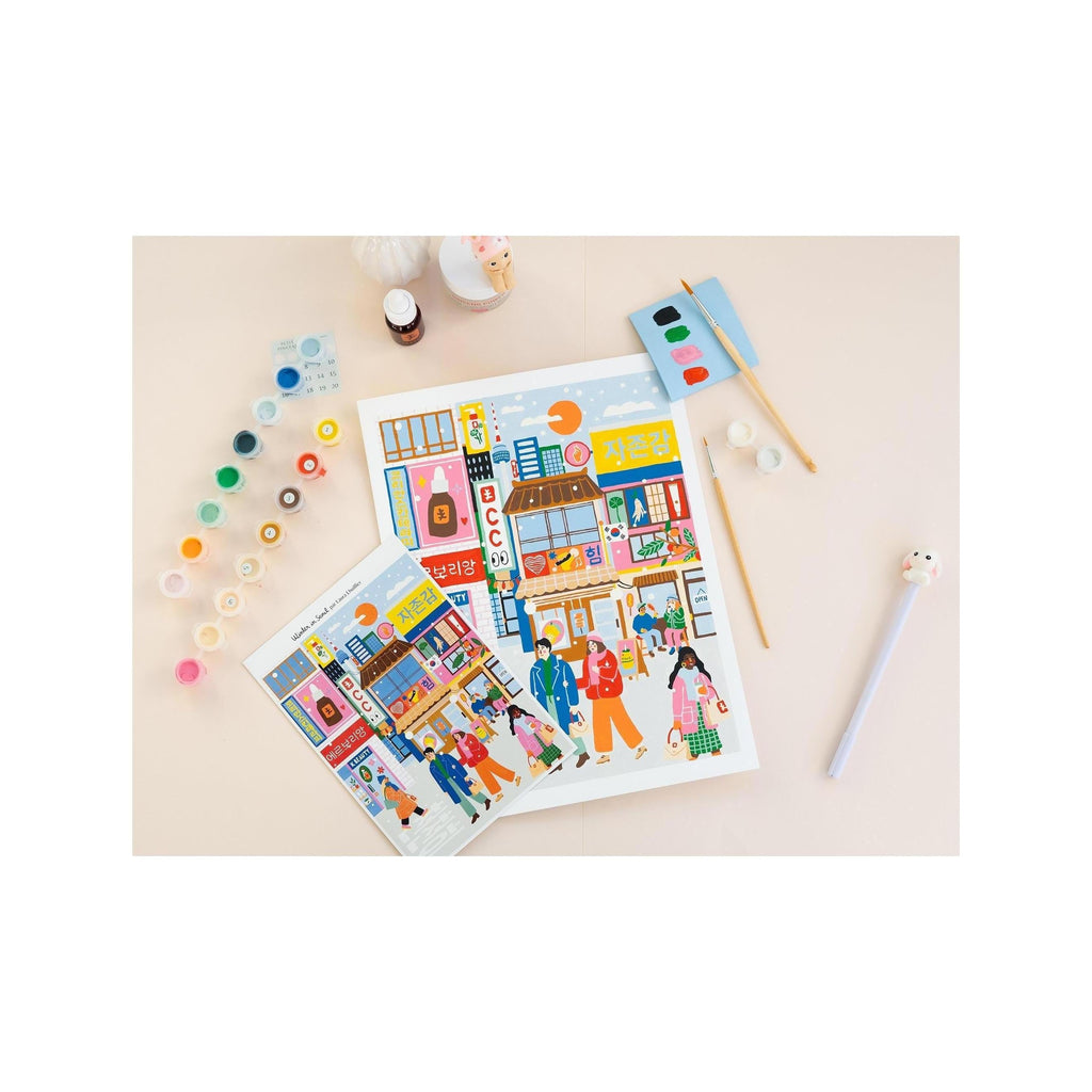 Coffret Peinture Au Numéro - Petit Pinceau - Winter In Seoul Erborian