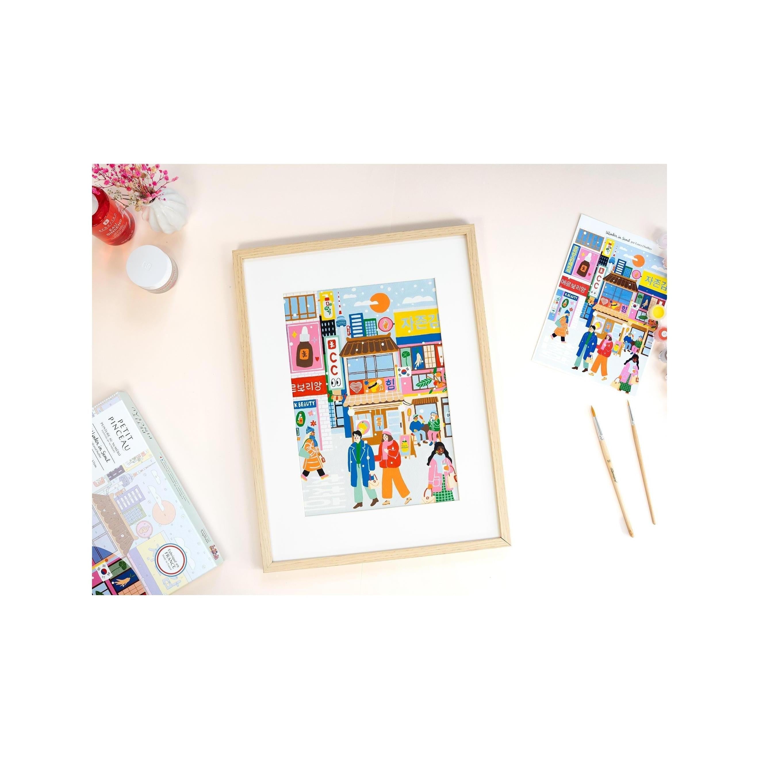 Coffret Peinture Au Numéro - Petit Pinceau - Winter In Seoul Erborian
