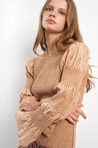 Robe Courte Camel Leandra