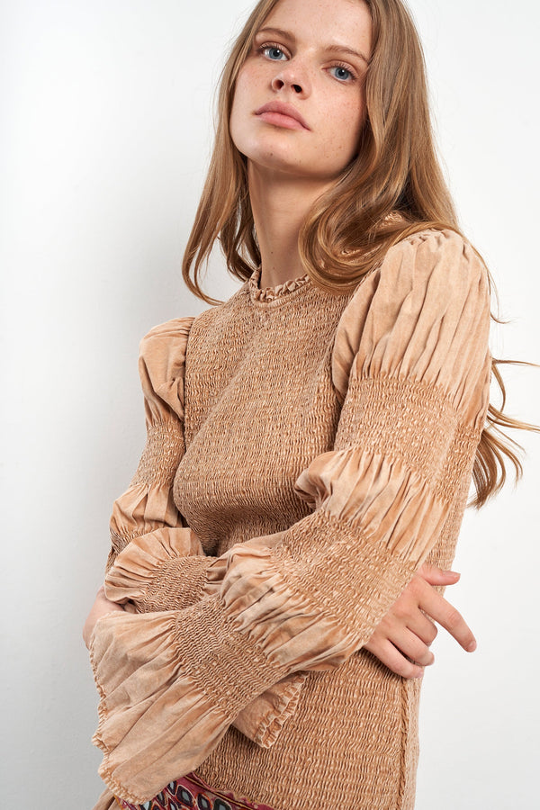 Robe Courte Camel Leandra