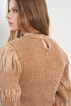 Robe Courte Camel Leandra