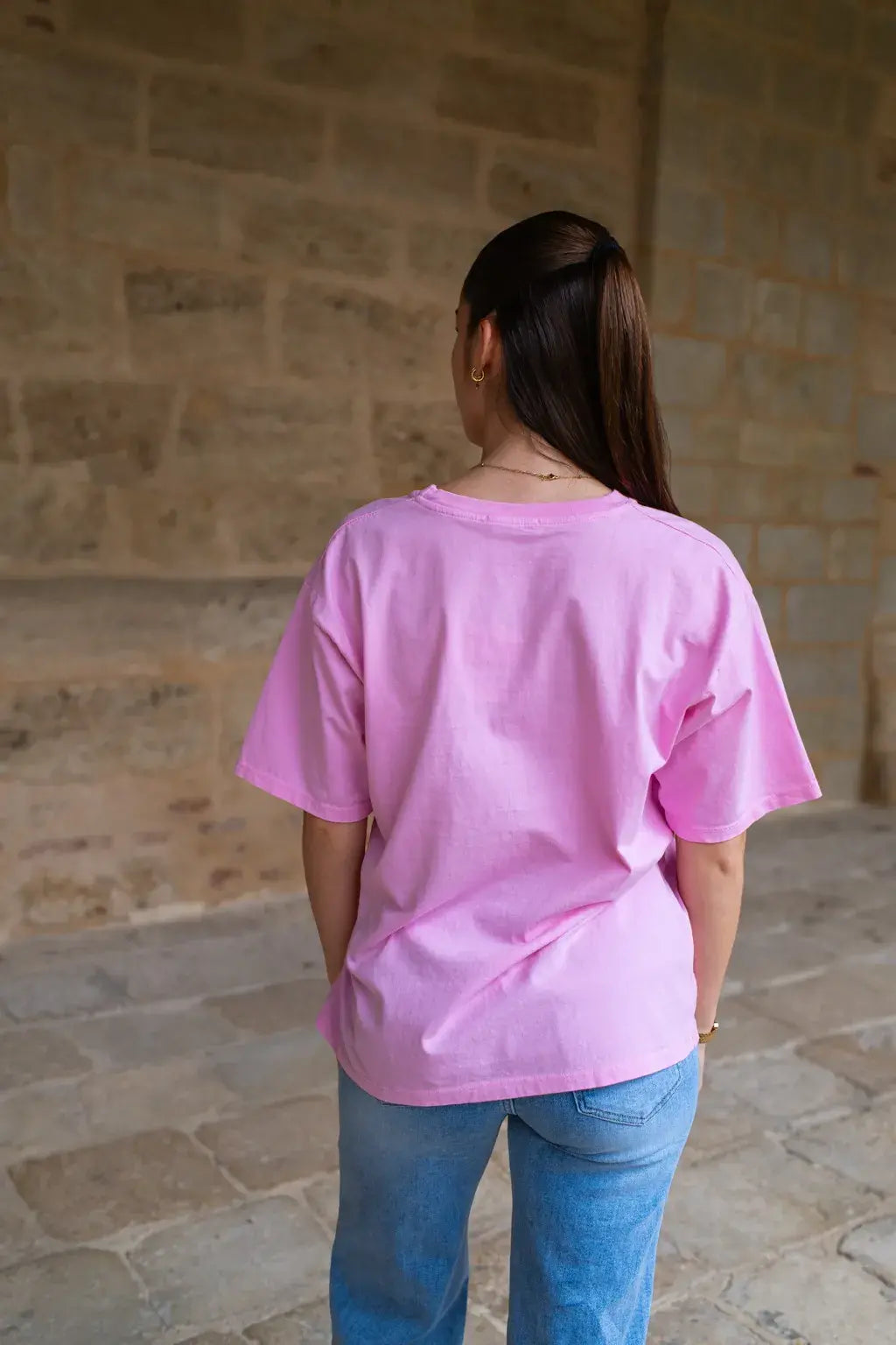 T-Shirt Amour Rose Léopard