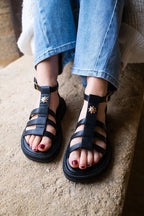 Sandales Soleil Noires