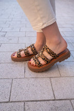 Mules Soleil Léopard