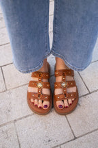 Mules Soleil Camel