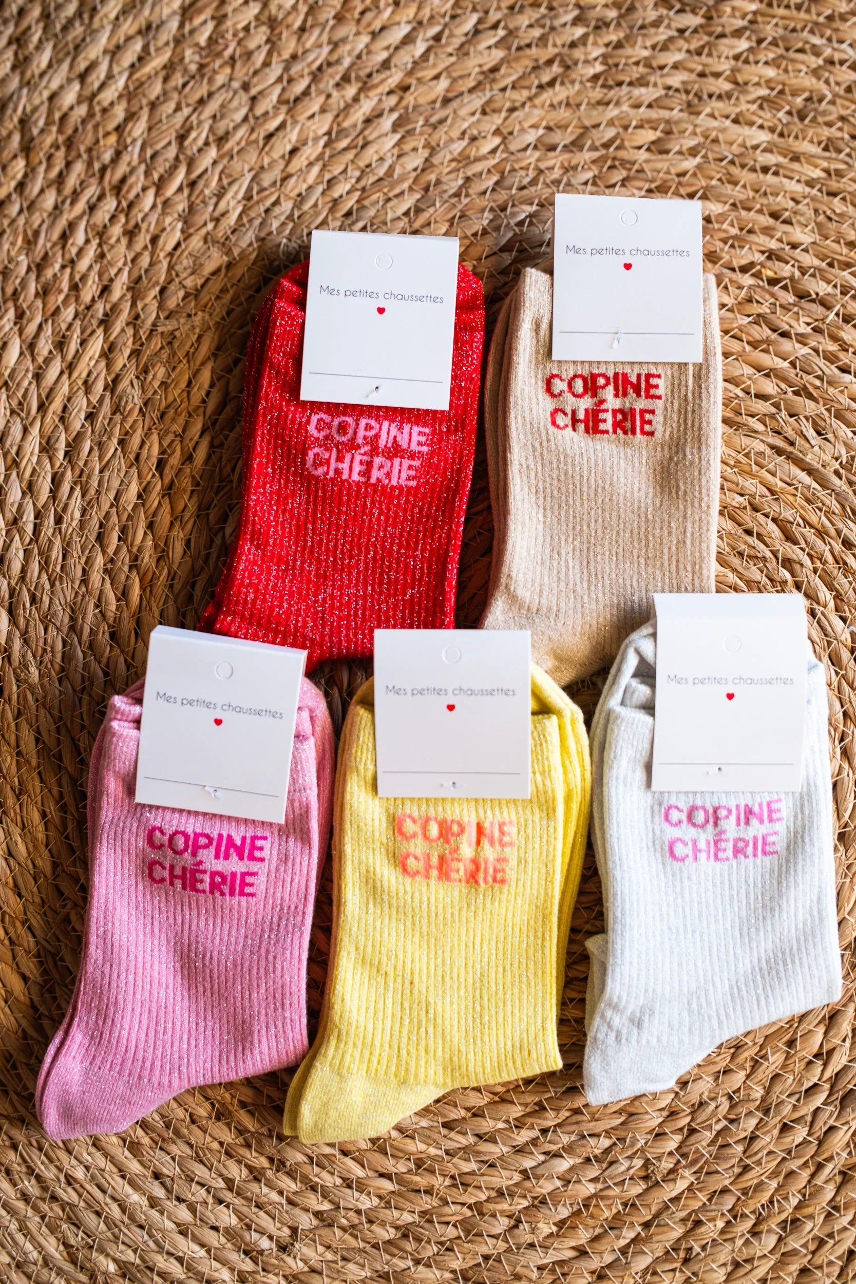 Chaussettes Copine Chérie Jaunes