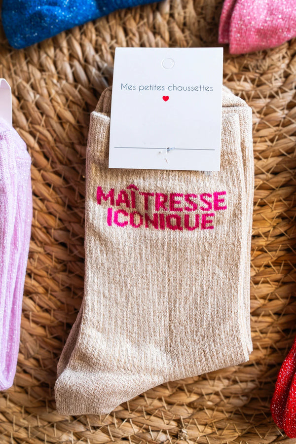 Chaussettes Maîtresse Iconique Beiges