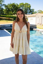 Robe Charline Courte Jaune