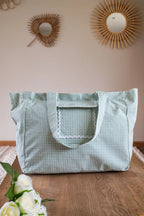 Sac Cabas Vichy Vert