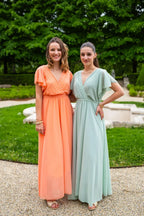 Robe Mila Longue Pêche
