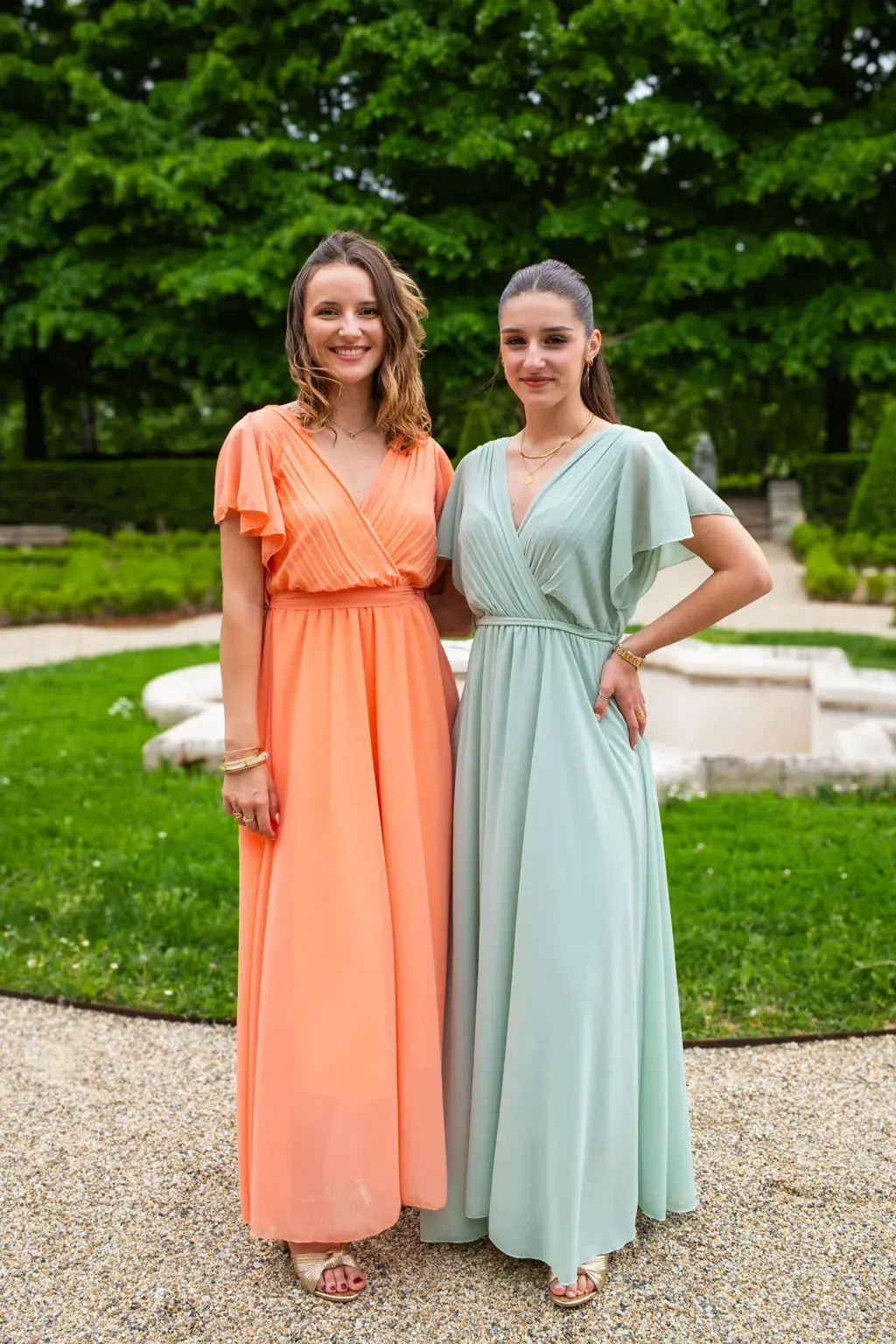 Robe Mila Longue Pêche
