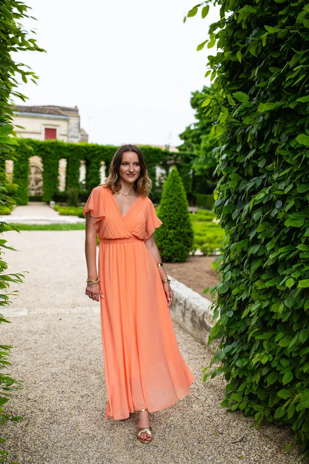 Robe Mila Longue Pêche