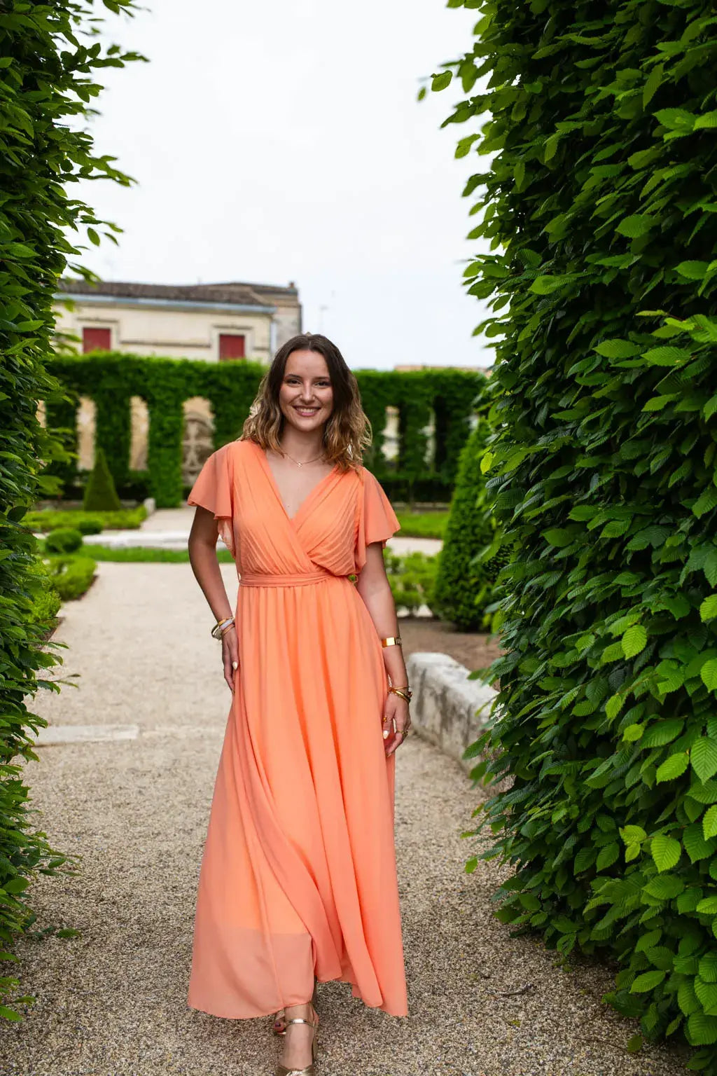 Robe Mila Longue Pêche