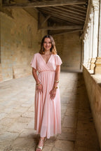 Robe Mila Longue Rose