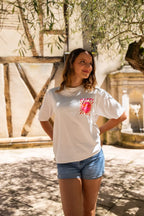 T-Shirt Happy Écru