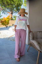 Pantalon Eline Rose