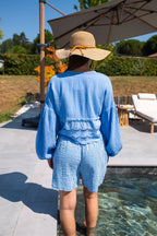 Short Nikos Bleu