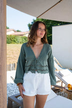 Blouse Clémentine Kaki