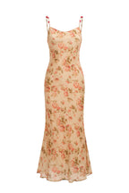 Robe En Crêpe À Imprimé Vintage - Roseraie
