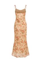 Robe En Crêpe À Imprimé Vintage - Roseraie