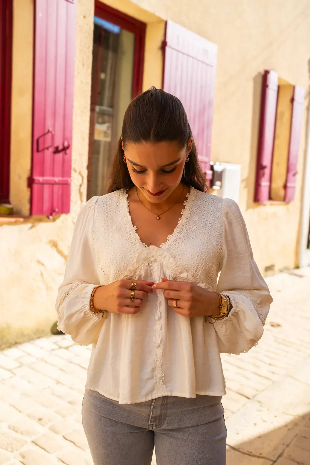 Blouse Balya Écru