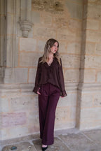 Pantalon Maria Bordeaux