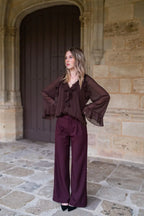Pantalon Maria Bordeaux