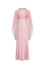 Robe Dos Nu En Satin Avec Pendentifs - Rose